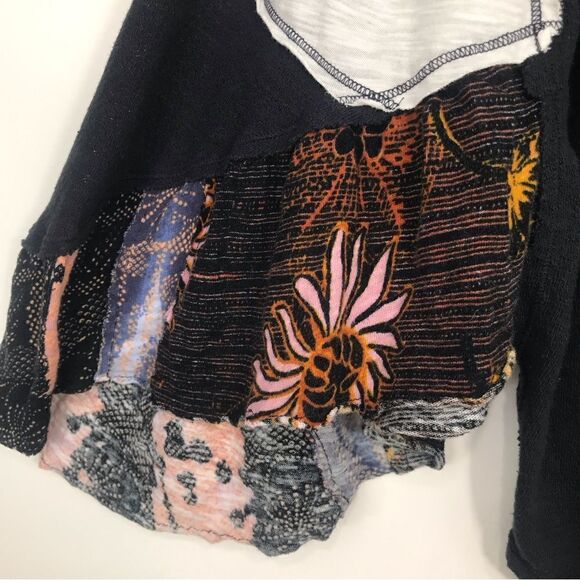 We The Free Free People Friday Fever Mixed Media Top - Picture 11 of 13